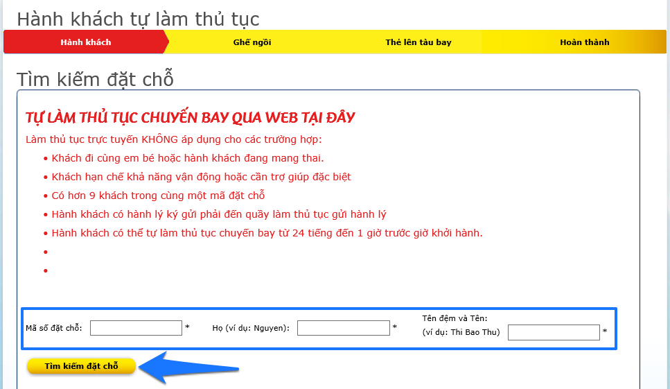 Hướng dẫn check in trực tuyến cùng Vietjet