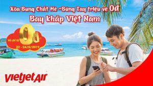 Vietjet khuyến mãi hàng trăm vé 0 đồng “xõa bung chất hè”