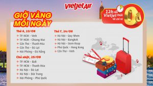 Đại tiệc khuyến mãi vé 0 đồng bay thỏa thích cùng Vietjet