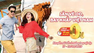 1.500.000 vé máy bay 0 đồng ngập tràn đường bay khuyến mãi Vietjet