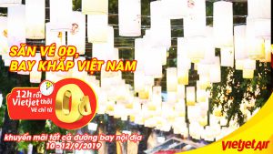 Vi vu khắp Việt Nam cùng Vietjet với hàng triệu vé máy bay 0 đồng