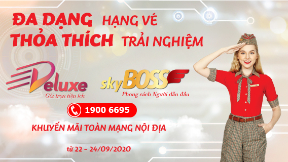 Vietjet khuyến mãi 50% toàn mạng bay ra mắt hạng ghế Deluxe