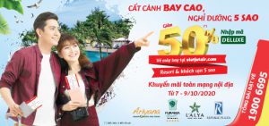 Vietjet Air khuyến mãi cất cánh bay cao nghỉ dưỡng 5 sao