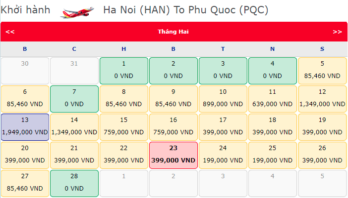 Vé máy bay chỉ từ 0 đồng từ Vietjet