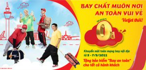 Vietjet khuyến mãi đi muôn nơi bay an toàn chỉ từ 0 đồng