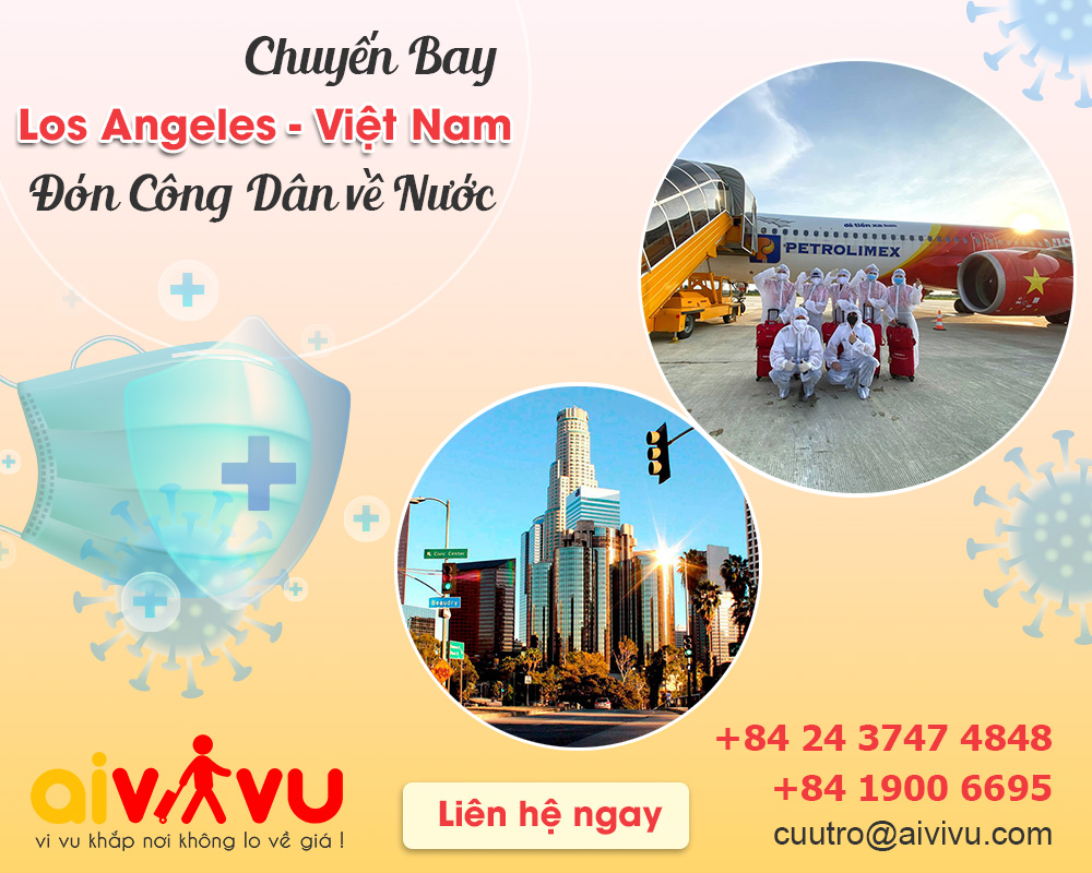 Vé máy bay từ Los Angeles về Việt Nam