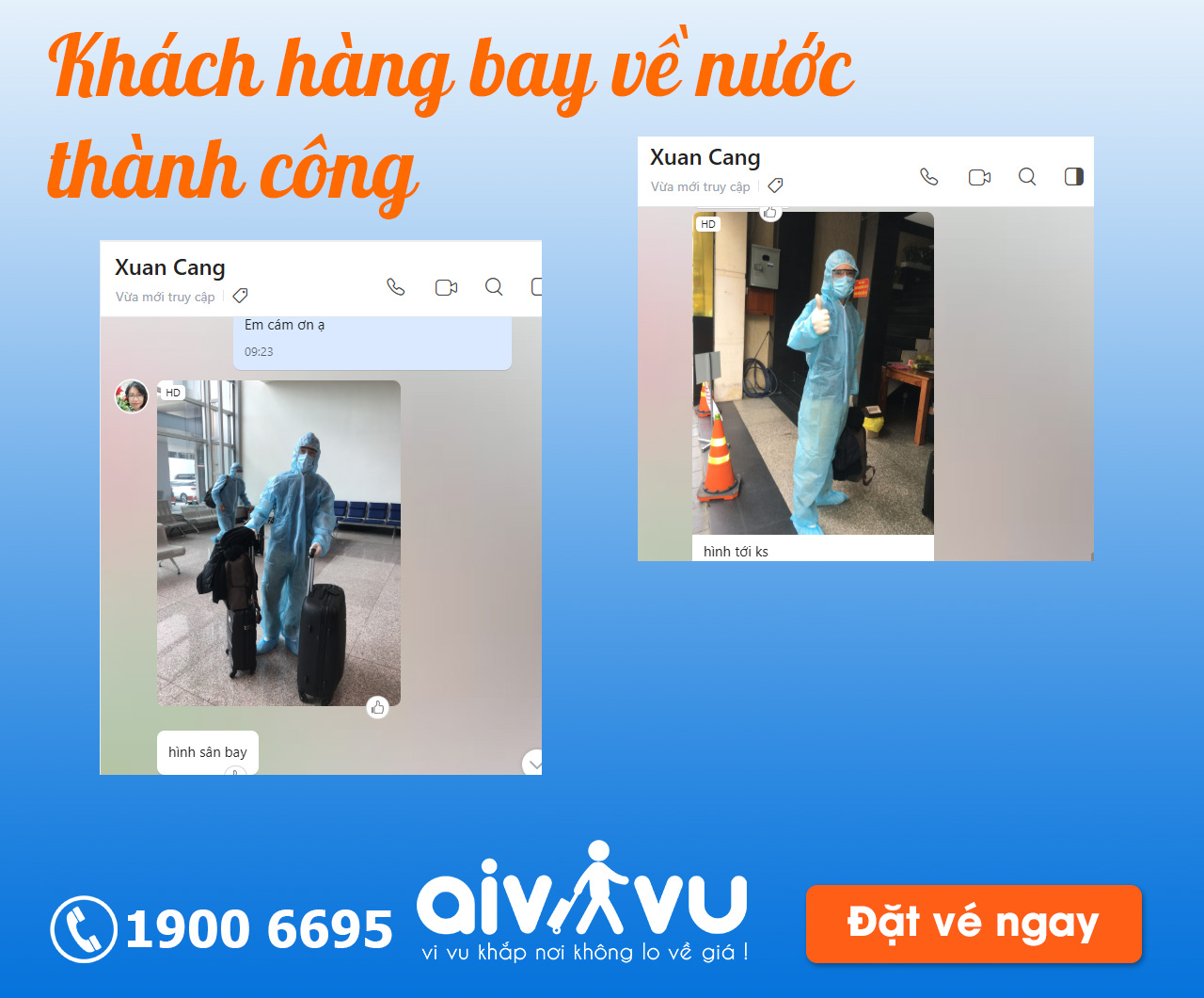 Khách hàng mua vé máy bay từ Úc về Việt Nam thành công