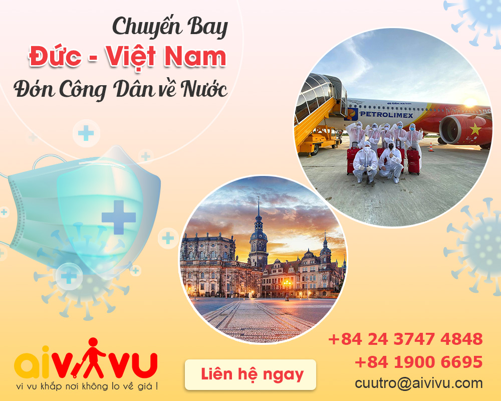 Vé máy bay từ Đức về Việt Nam 