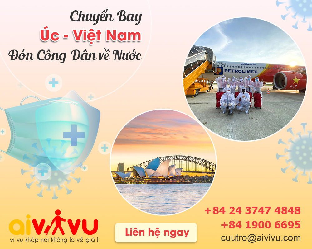 Vé máy bay từ Úc về Việt Nam