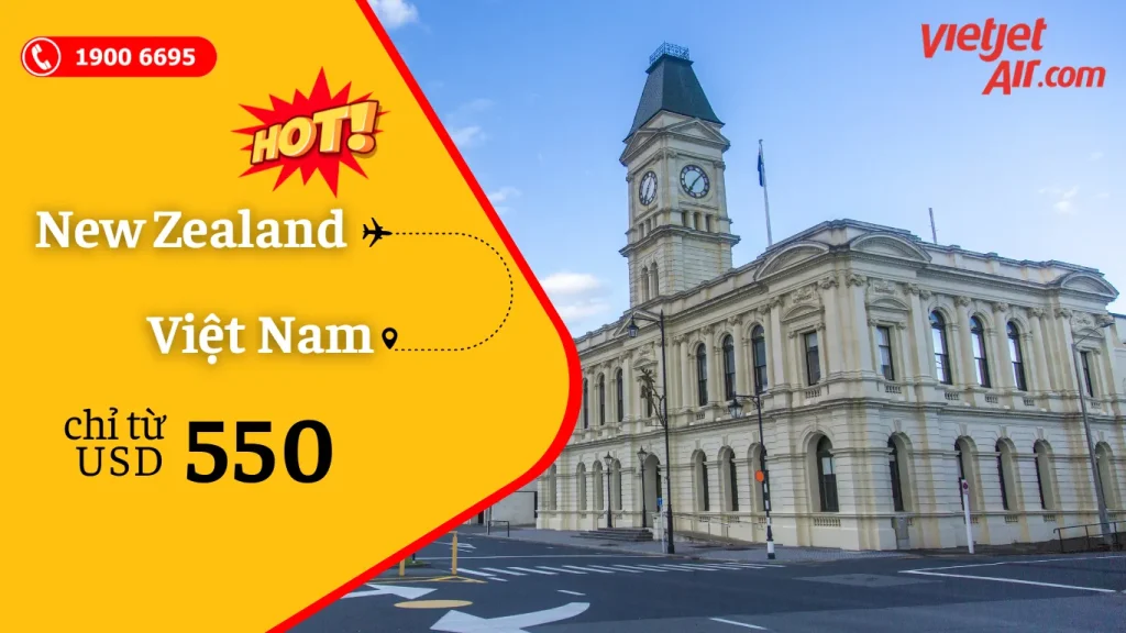 Vé máy bay từ New Zealand về Việt Nam