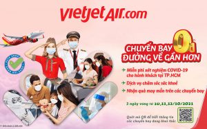 Vietjet Air khuyến mãi vé máy bay 0 đồng đường về gần hơn