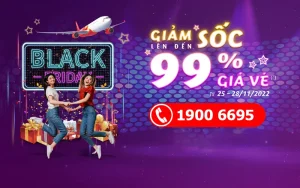 Vietjet Air giảm 99% giá vé máy bay Black Friday 2022