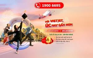 Săn ưu đãi 0đ vé máy bay đi Úc Vietjet Air