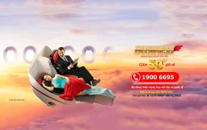 Giảm giá 50% vé máy bay Skyboss - Skyboss Business Vietjet Air