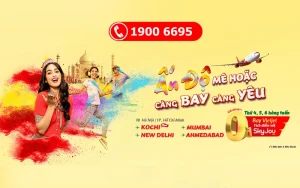 Vietjet Air ưu đãi bay Ấn Độ 0đ mừng đường bay mới Trichy