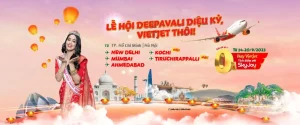 Vietjet Air ưu đãi vé máy bay đến Ấn Độ chỉ 0 đồng